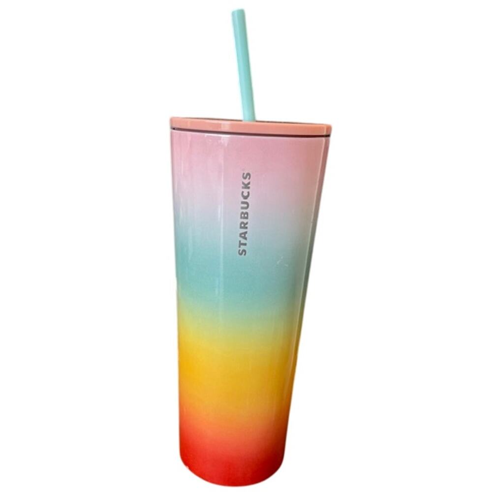 Starbucks 2019 Summer Rainbow Stainless Steel Tumbler 24oz